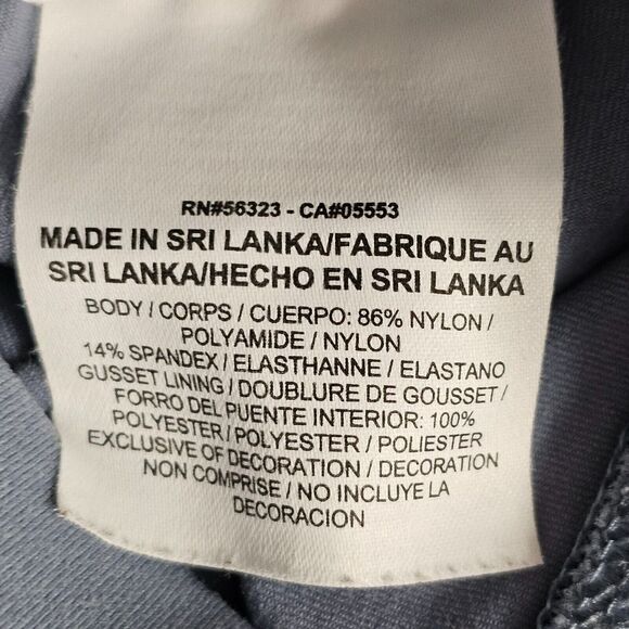 Nike‎ Legendary Womens Leggings Gray Black Pants Chevron Striped Mid Rise Size S - Picture 7 of 12